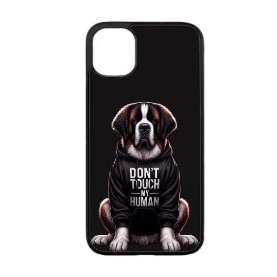 Bernáthegyi kutyás telefontok – Védelmező Mancsok kollekció – Don't touch my human felirattal, fém hátlappal